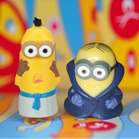 Mini Minions Egyption Kelvin & Vampire Stuart Figures 1-1.5” A10 - Picture 1 of 6